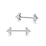 Piercing capezzoli infinity in argento - NovaNavel