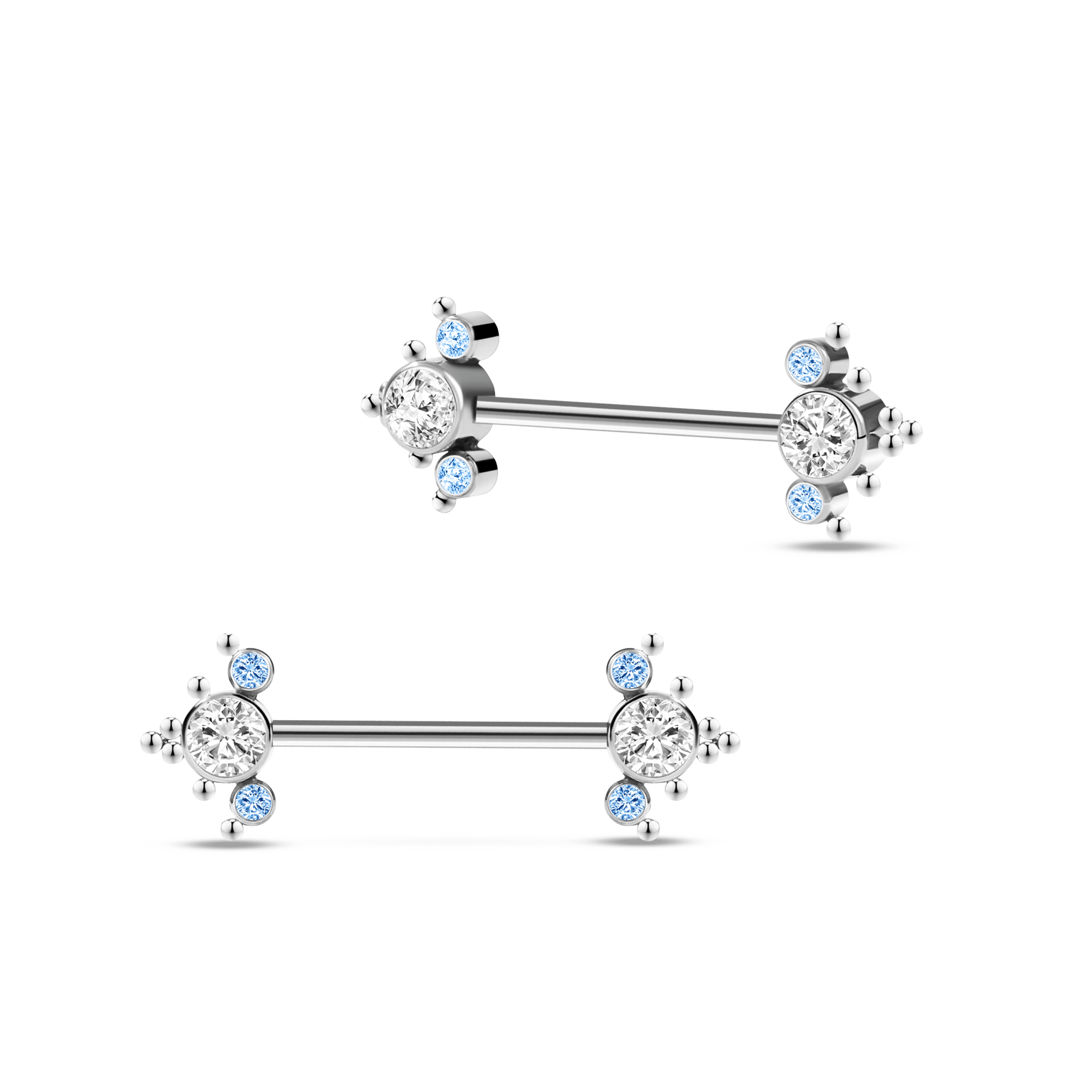 Piercing capezzoli infinity in argento - NovaNavel