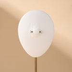 Piercing capezzoli mini sfera bianca opale in argento - NovaNavel