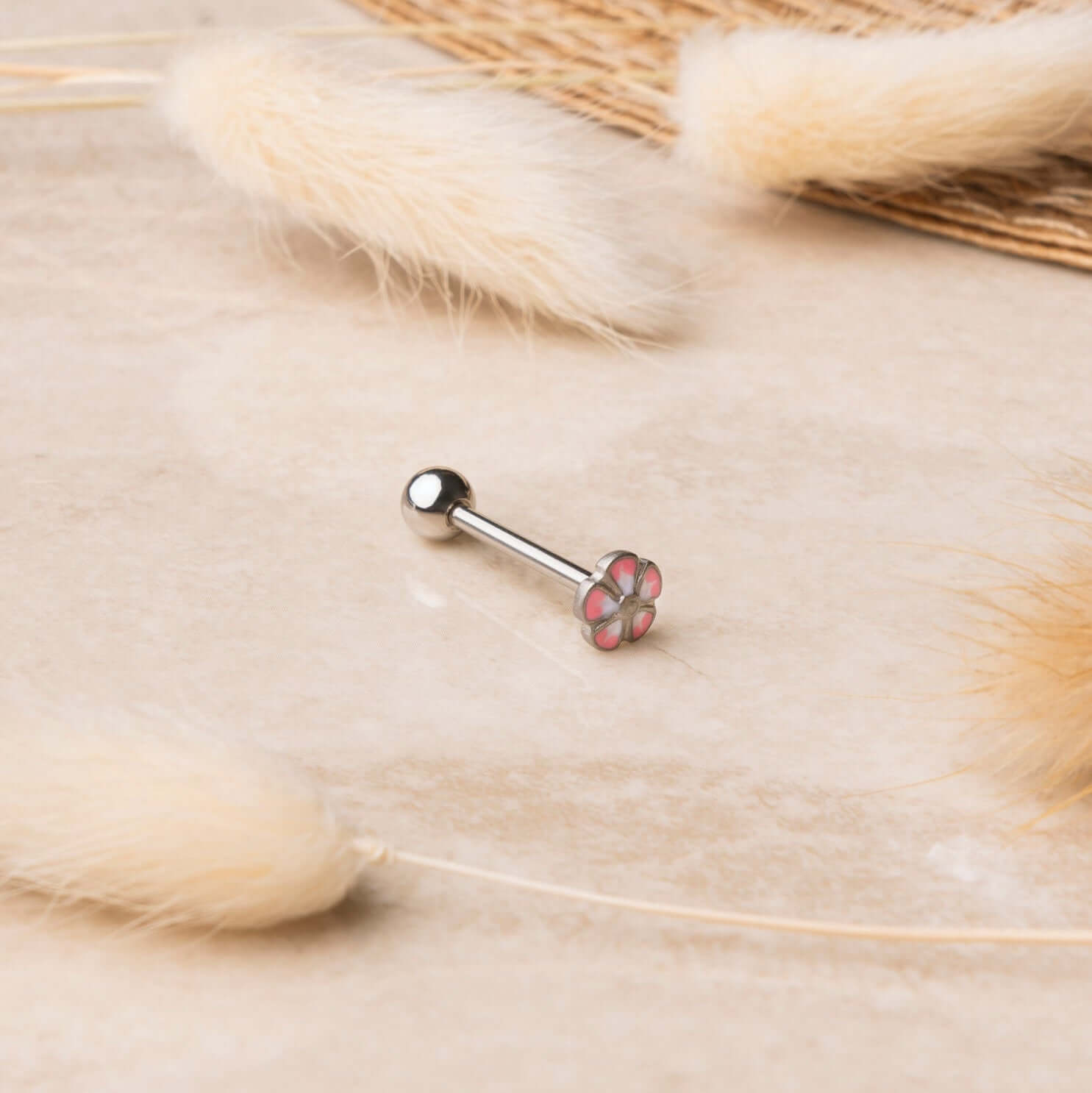 Piercing lingua fiorellino in argento - NovaNavel