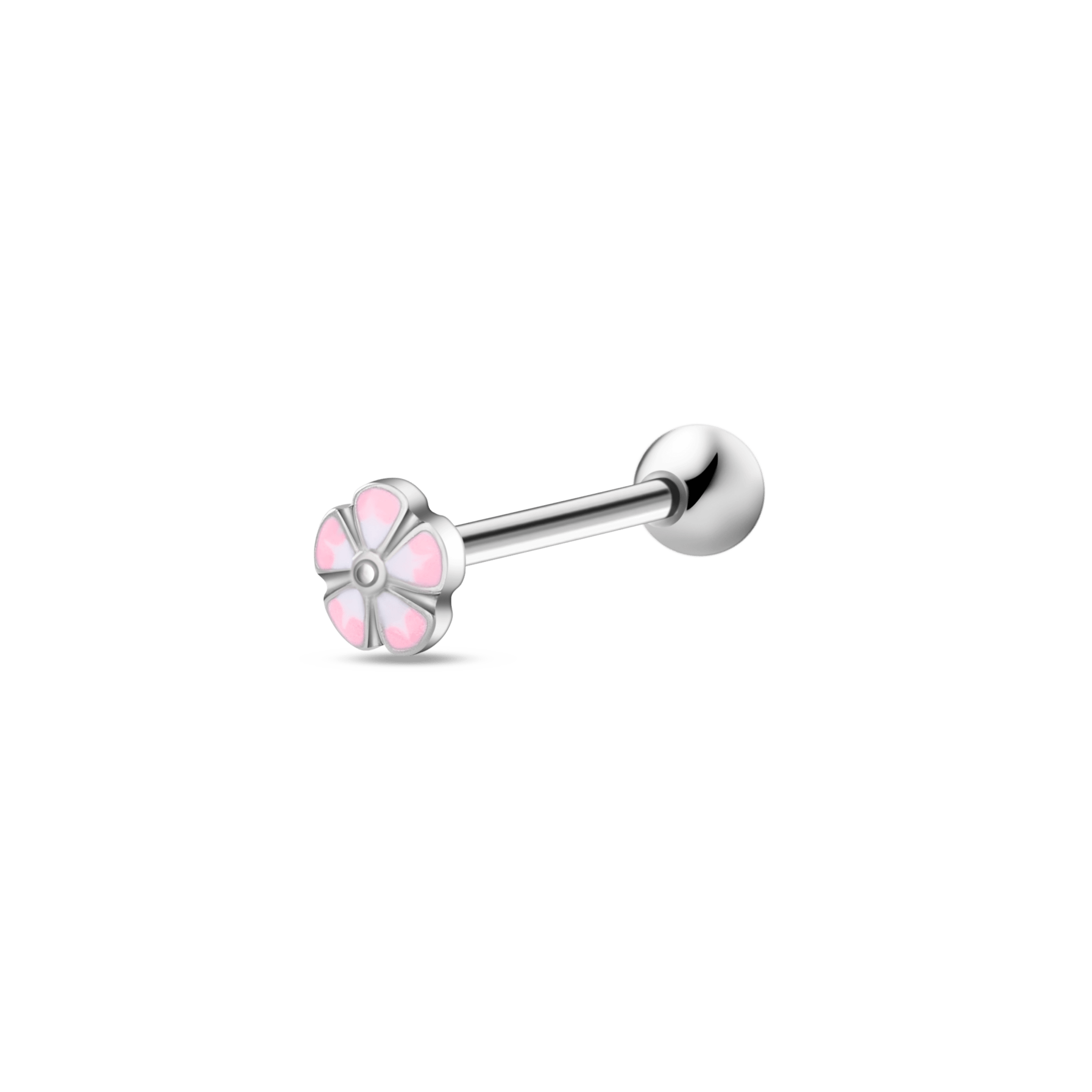 Piercing lingua fiorellino in argento - NovaNavel