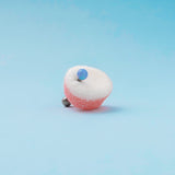 Piercing lingua sfera azzurro opale in argento - NovaNavel