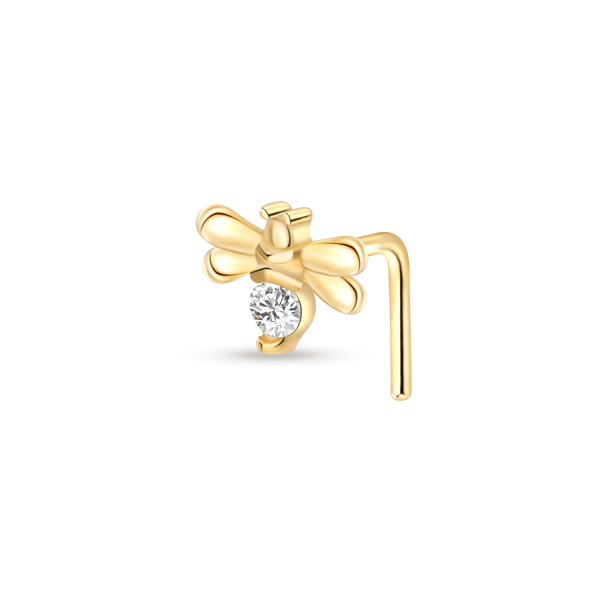 Piercing naso ape in oro - NovaNavel