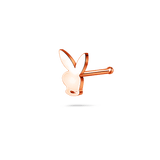 Piercing naso coniglietto in oro rosa - NovaNavel