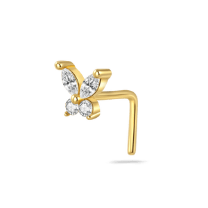 Piercing naso farfalla basic in oro - NovaNavel