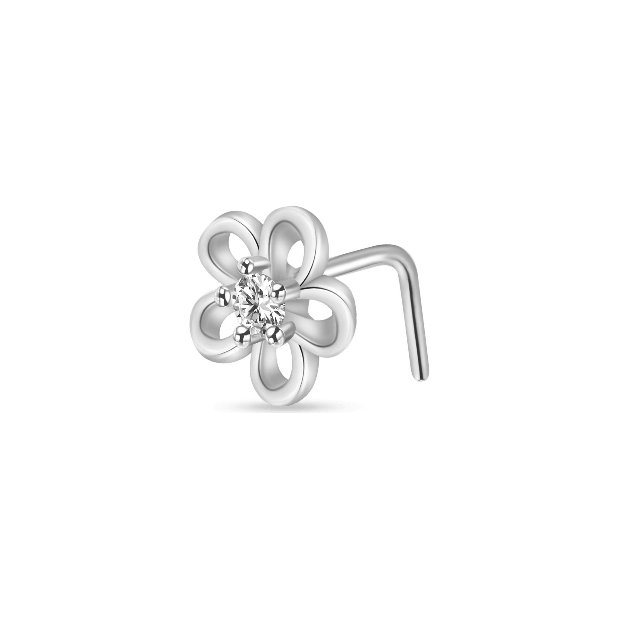 Piercing naso fiorellino in argento - NovaNavel
