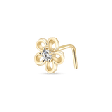 Piercing naso fiorellino in oro - NovaNavel