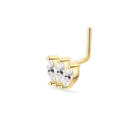 Piercing naso marquise in oro - NovaNavel