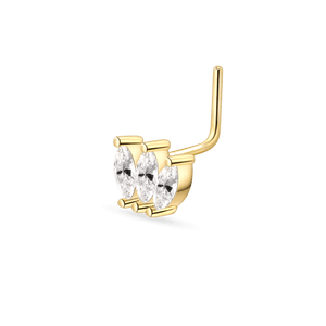 Piercing naso marquise in oro - NovaNavel
