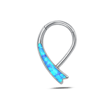 Piercing naso nodo turchese in argento - NovaNavel