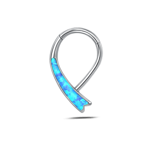 Piercing naso nodo turchese in argento - NovaNavel