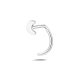 Piercing naso piccola luna in argento - NovaNavel