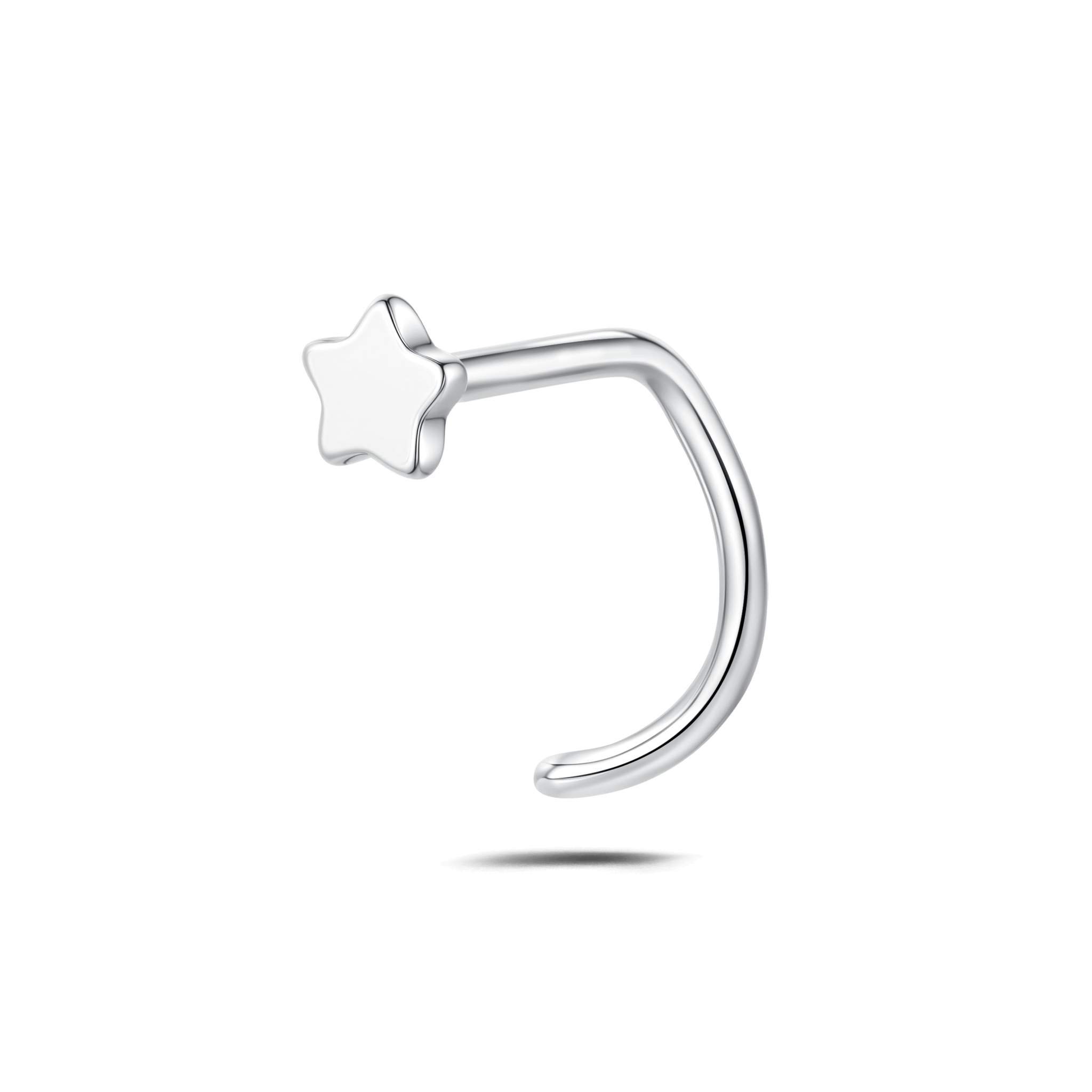 Piercing naso piccola stella in argento - NovaNavel