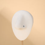 Piercing naso punto luce blu opale in argento - NovaNavel