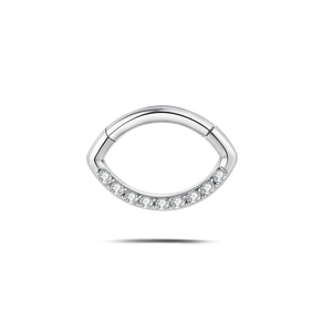 Piercing naso/bocca gioia bianco in argento - NovaNavel®