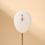 Piercing ombelico ape bianco opale in argento - NovaNavel