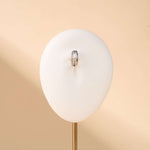 Piercing ombelico cerchietto one side luxury bianco in argento - NovaNavel