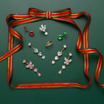 Piercing ombelico cerchietto one side luxury rosa in oro - NovaNavel