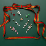 Piercing ombelico cerchietto one side luxury rosa in oro - NovaNavel