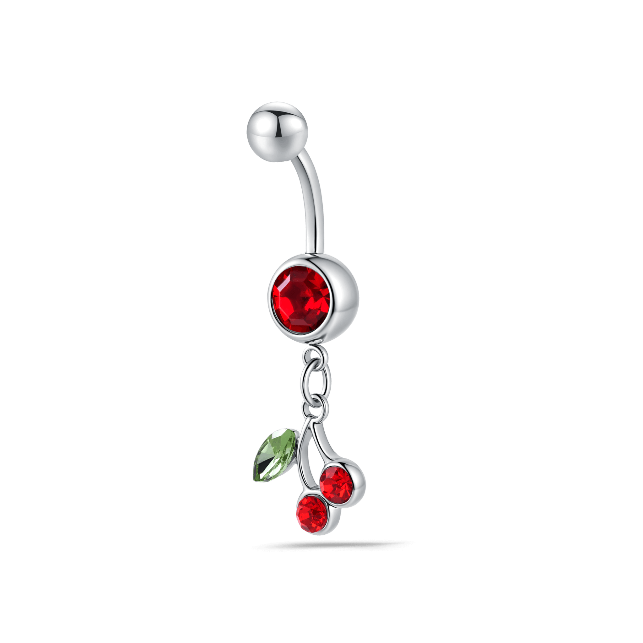 Piercing ombelico ciliegie in argento - NovaNavel