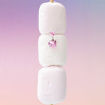 Piercing ombelico con doppio cuore rosa in argento - NovaNavel