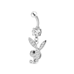 Piercing ombelico coniglietto in argento - NovaNavel