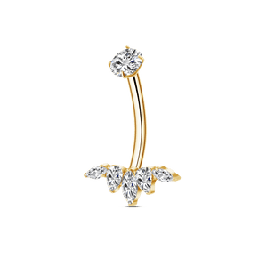 Piercing ombelico crystal in oro - NovaNavel