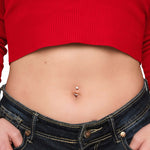 Piercing ombelico crystal in oro - NovaNavel