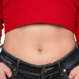 Piercing ombelico crystal in oro - NovaNavel