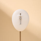 Piercing ombelico diamantini in argento - NovaNavel