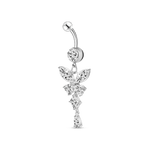 Piercing ombelico farfalla in argento - NovaNavel