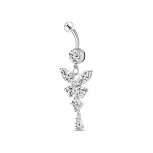 Piercing ombelico farfalla in argento - NovaNavel