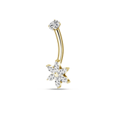 Piercing ombelico fiore in oro - NovaNavel