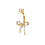 Piercing ombelico flake in oro - NovaNavel