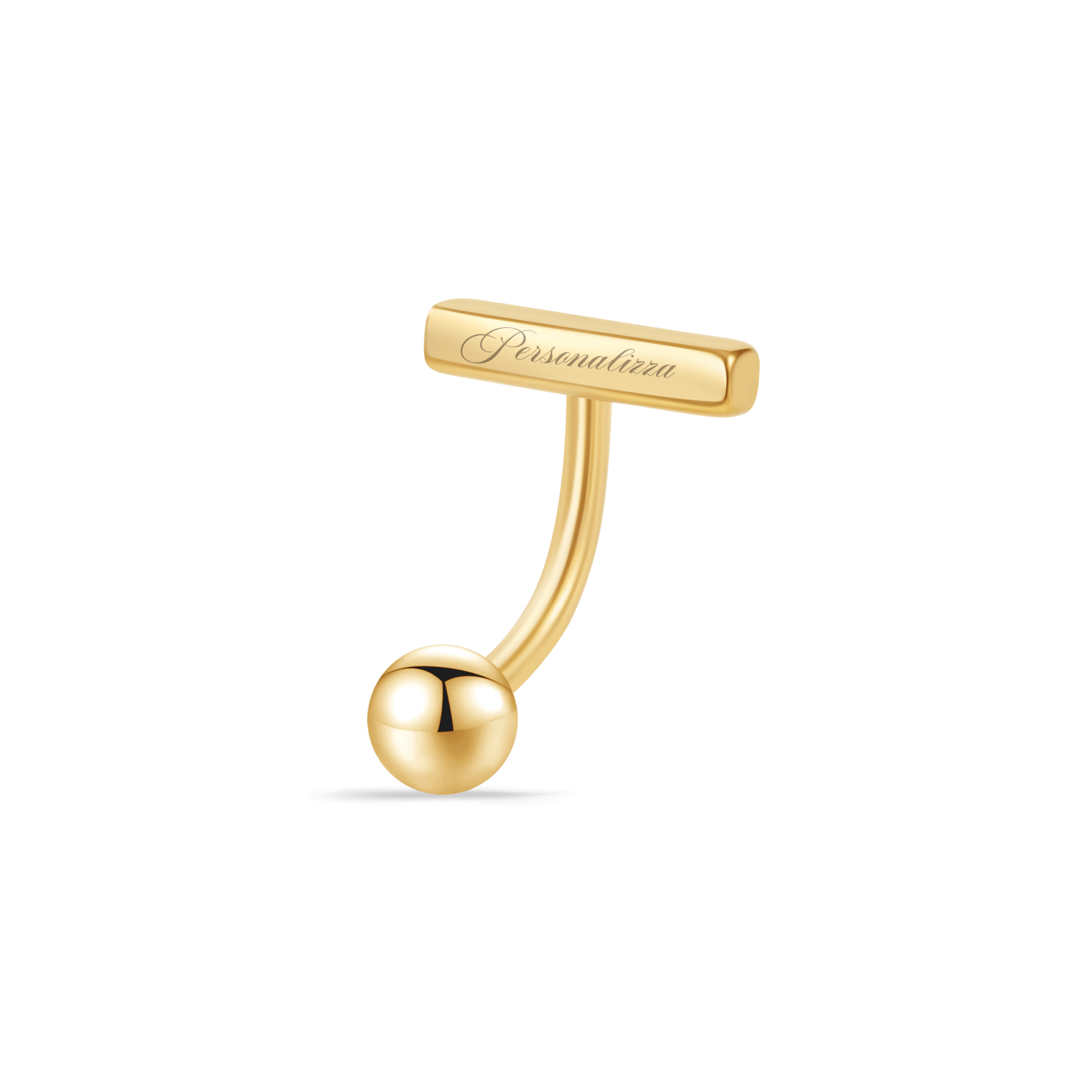 Piercing ombelico floating con nome in oro - NovaNavel