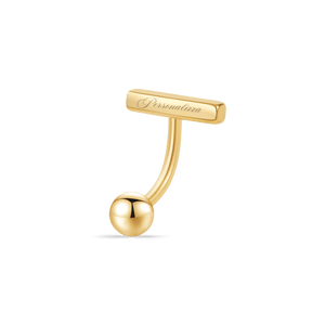 Piercing ombelico floating con nome in oro - NovaNavel