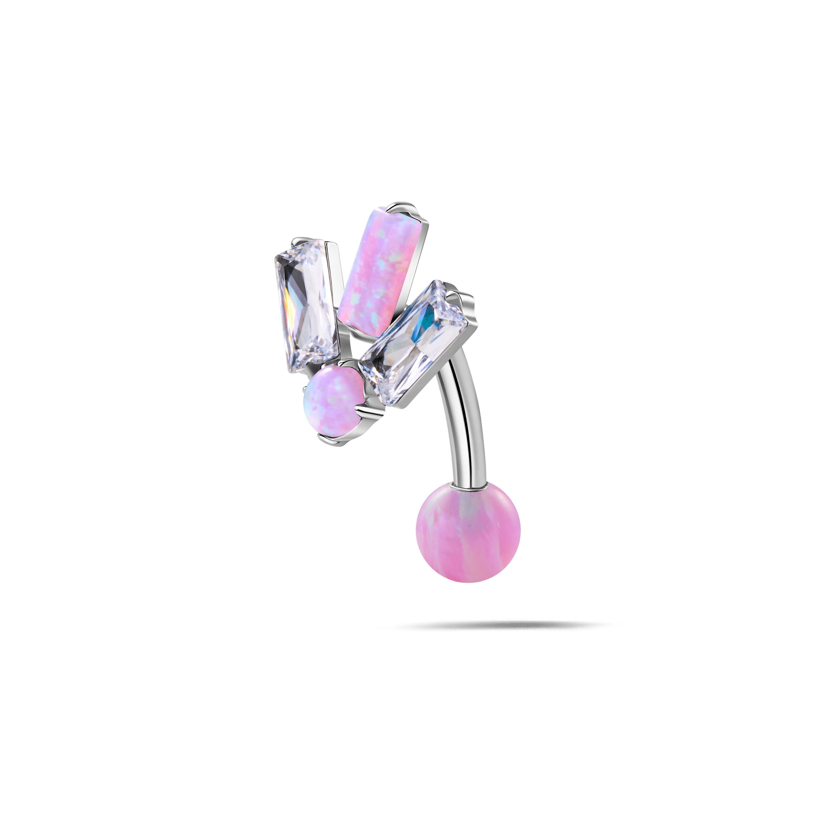 Piercing ombelico floating costellazione fucisa opale in argento - NovaNavel