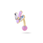 Piercing ombelico floating costellazione fucisa opale in oro - NovaNavel