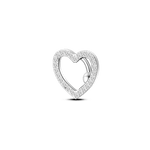 Piercing ombelico floating cuore in argento - NovaNavel
