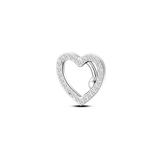 Piercing ombelico floating cuore in argento - NovaNavel