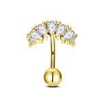 Piercing ombelico floating luxury in oro - NovaNavel