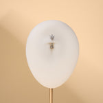 Piercing ombelico floating marquise bianco in argento - NovaNavel