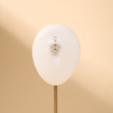 Piercing ombelico loto bianco in argento - NovaNavel