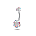 Piercing ombelico luce infinita aurora boreale in argento - NovaNavel