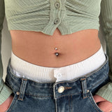 Piercing ombelico mini cuore in argento - NovaNavel