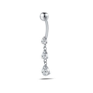 Piercing ombelico mini gocce in argento - NovaNavel