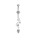Piercing ombelico nota musicale in argento - NovaNavel