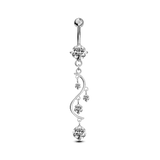 Piercing ombelico nota musicale in argento - NovaNavel