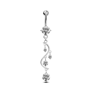 Piercing ombelico nota musicale in argento - NovaNavel
