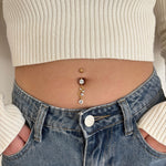 Piercing ombelico nota musicale in oro - NovaNavel